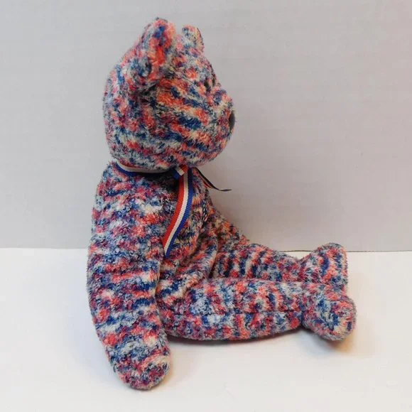 Ty U.S.A. Bear 8" Plush 2000 Stuffed Animal - Picture 3 of 7